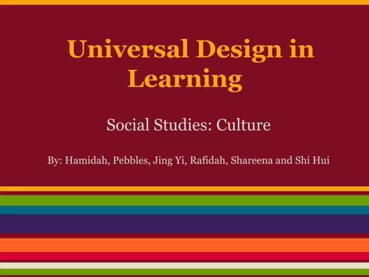 universal design in learning