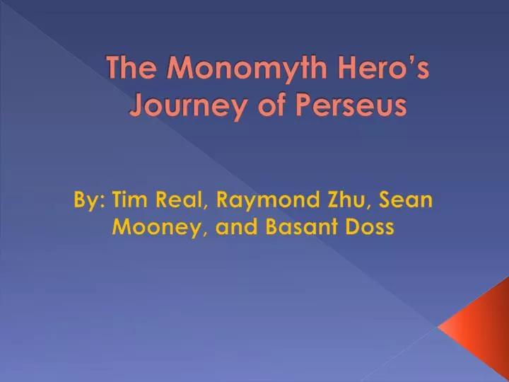 the monomyth hero s journey of perseus