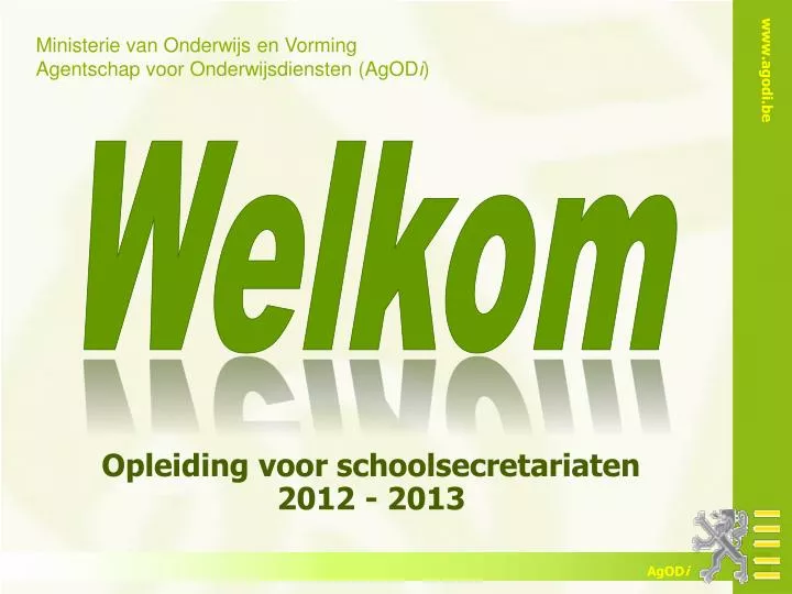 opleiding voor schoolsecretariaten 2012 2013