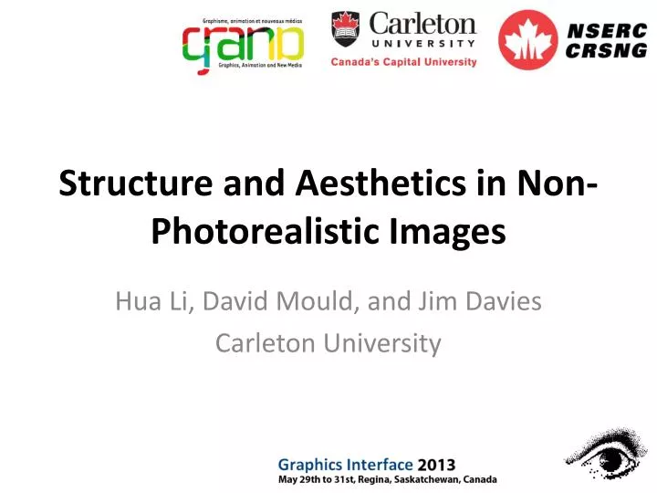 structure and aesthetics in non photorealistic images