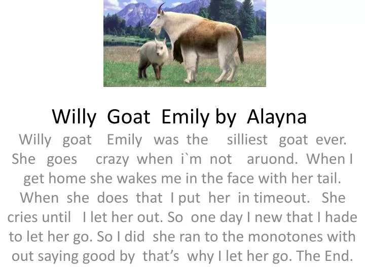 willy goat emily by alayna