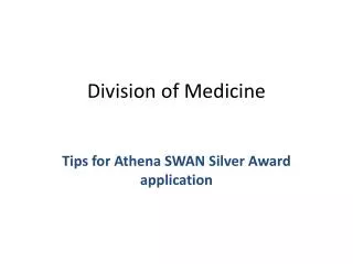 Division of Medicine