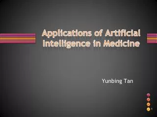 Applications of Artificial Intelligence in Medicine