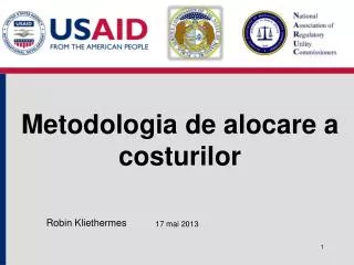 metodologia de alocare a costurilor