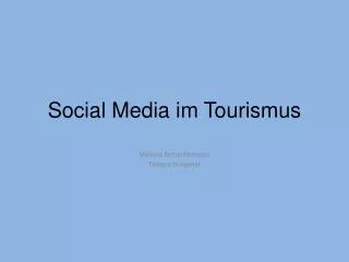 Social Media im Tourismus