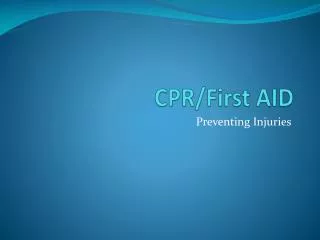 CPR/First AID
