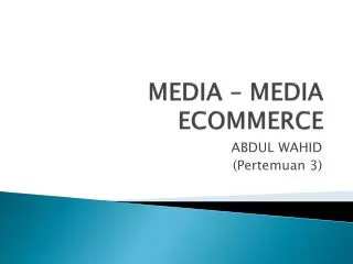 media media ecommerce