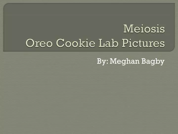 meiosis oreo cookie lab pictures