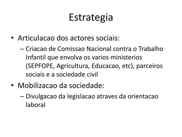 estrategia