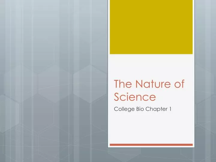 the nature of science