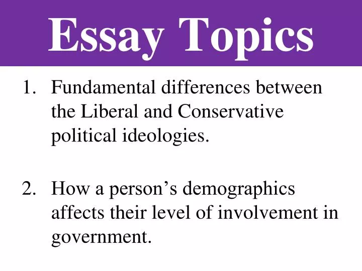 essay topics