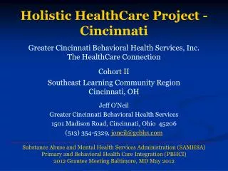 Holistic HealthCare Project - Cincinnati