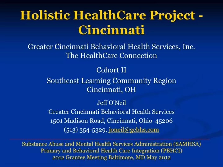 holistic healthcare project cincinnati