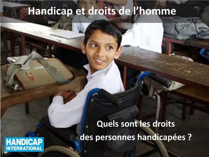 handicap et droits de l homme