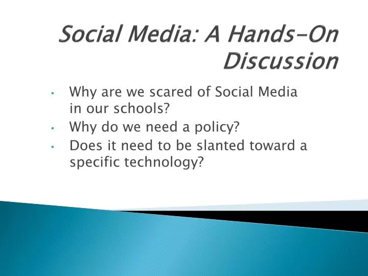 social media a hands on discussion