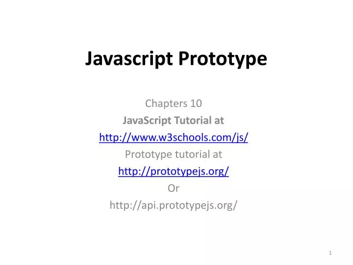 javascript prototype