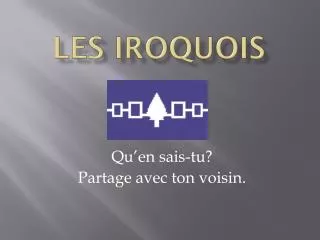 les iroquois