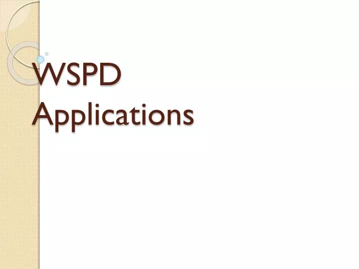 wspd applications