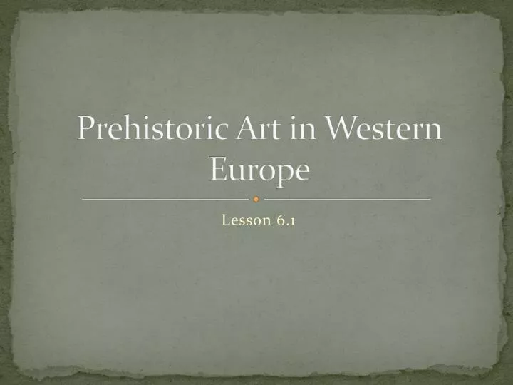 prehistoric art in western europe