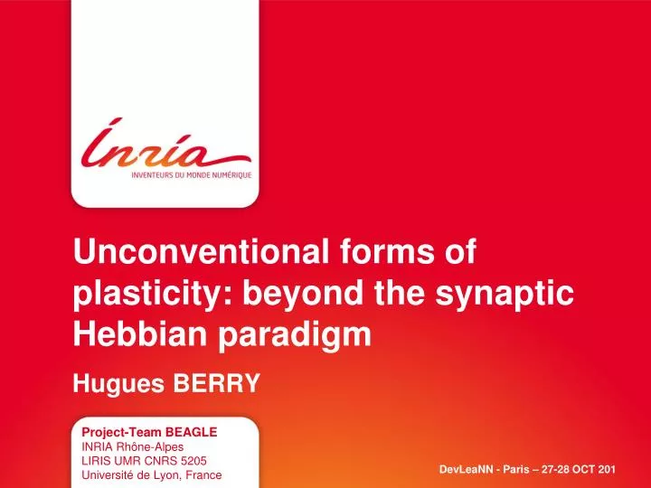 unconventional forms of plasticity beyond the synaptic hebbian paradigm