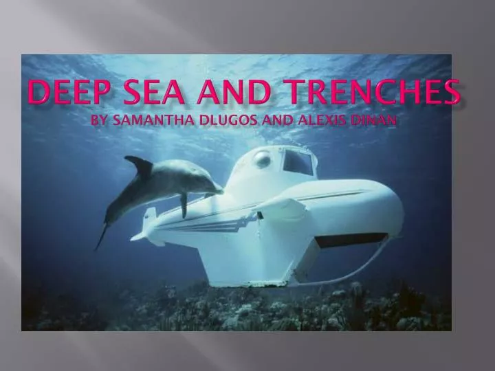 deep sea and trenches by samantha dlugos and alexis dinan