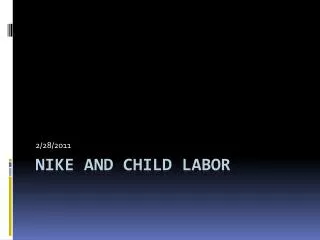 Nike and Child Labor