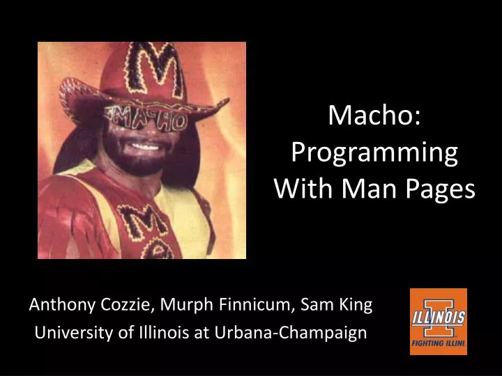 macho programming with man pages