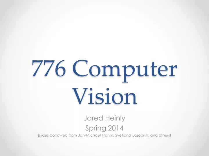 776 computer vision
