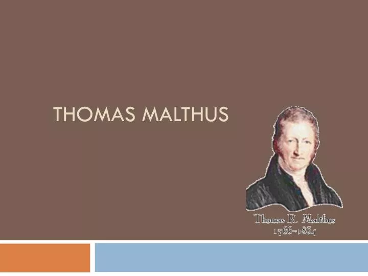 thomas malthus