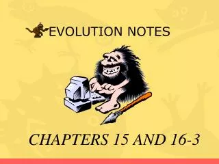 EVOLUTION NOTES