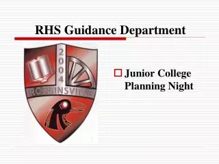 RHS Guidance Department