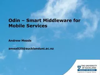 Odin – Smart Middleware for Mobile Services