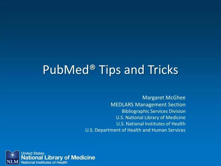 pubmed tips and tricks