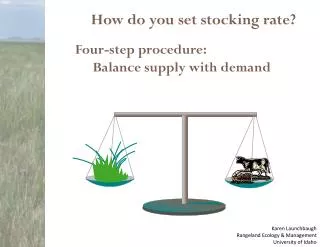 How do you set stocking rate?