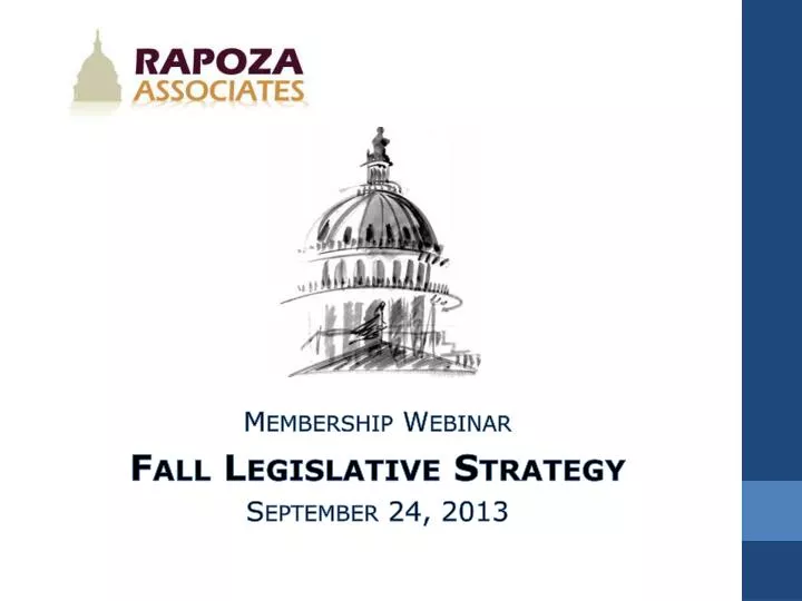 membership webinar fall legislative strategy september 24 2013