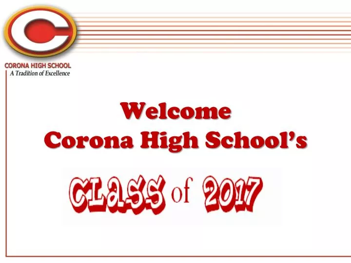 welcome corona high school s