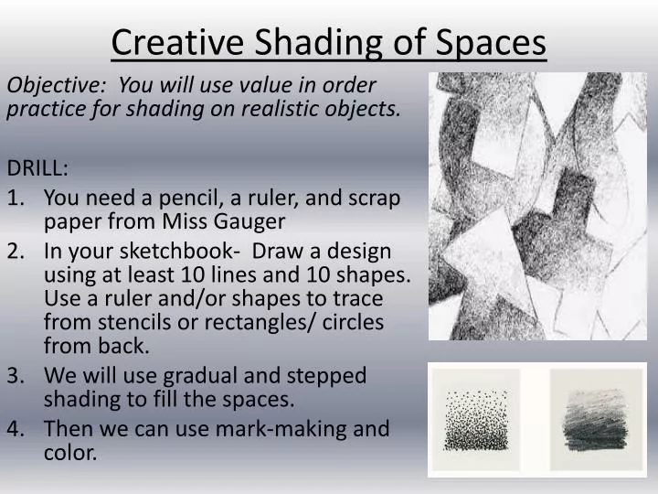 creative shading of spaces