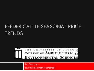 Feeder cattle Seasonal Price trends