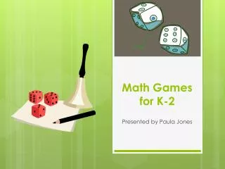 Math Games for K-2