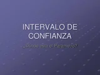 intervalo de confianza