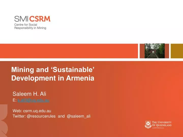 mining and sustainable development in armenia