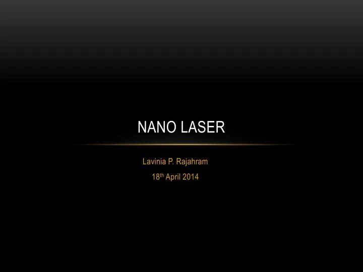 nano laser