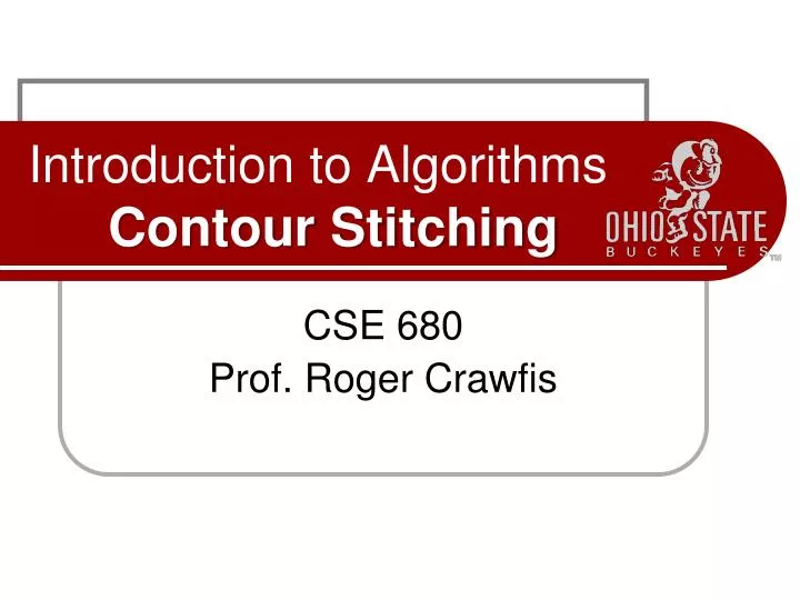 introduction to algorithms contour stitching