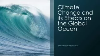 Climate Change and its Effects on the Global Ocean