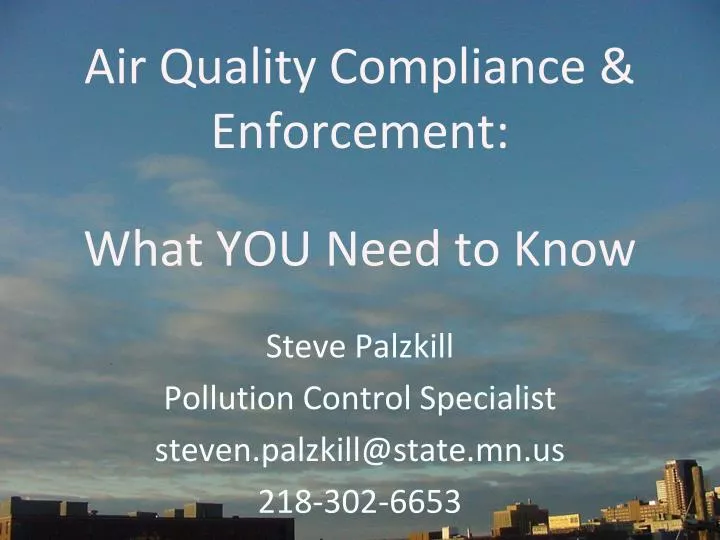 air quality compliance enforcement what you need to know