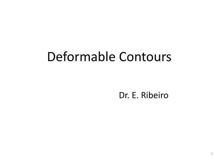 deformable contours