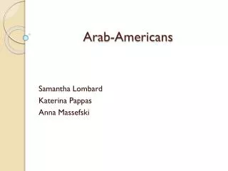 Arab-Americans