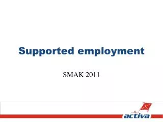 supported employment