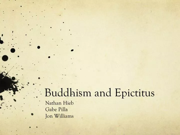 buddhism and epictitus