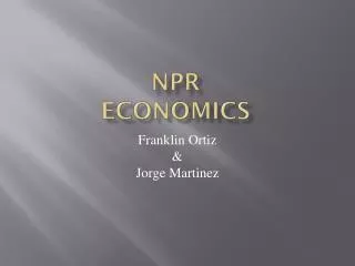NPR Economics